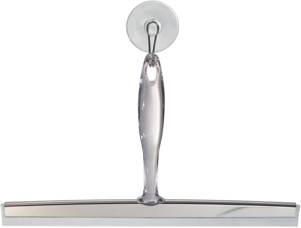 iDesign Zia Metal and Plastic Bathroom Squeegee for Shower, Glass Doors, Floors gallery