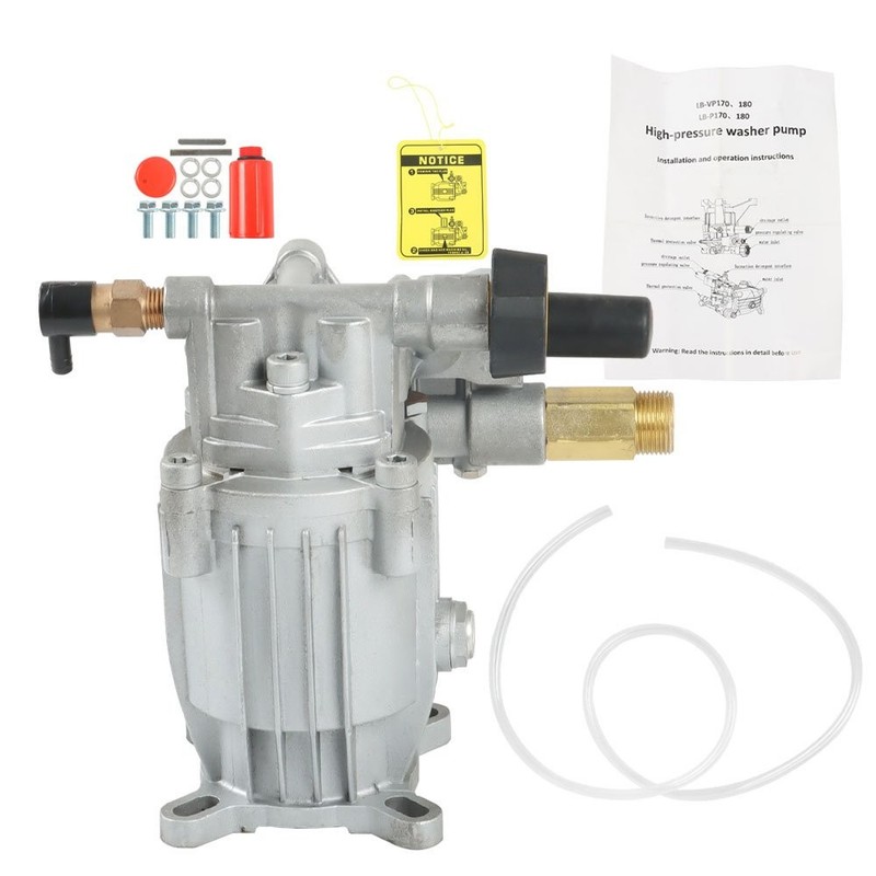 Pressure Washer Pump Horizontal 3/4"Shaft - 2.5 GPM Oil Sealed MAX 3000 PSI gallery