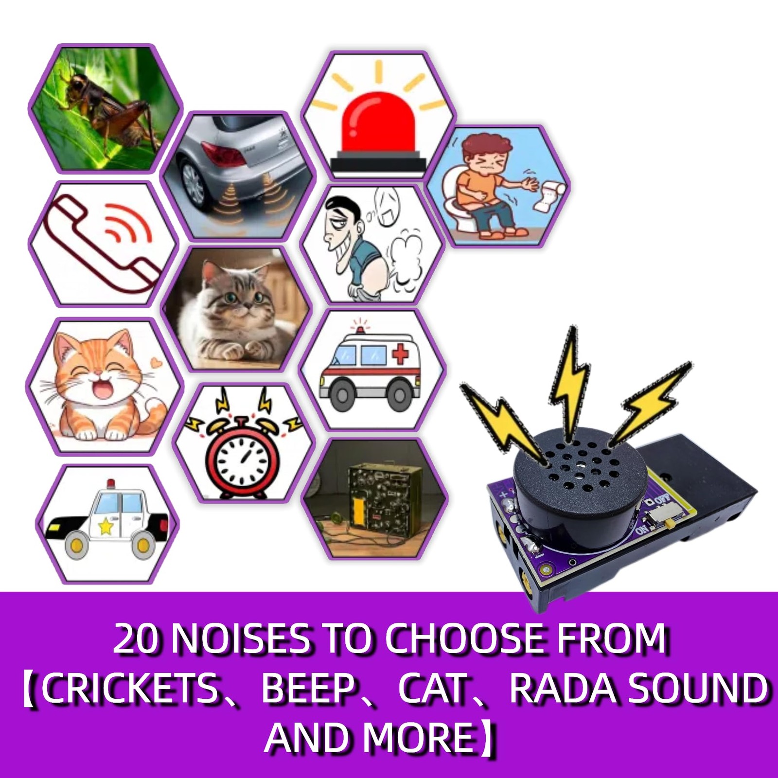 Cricket Noise Maker Prank with Remote-Controlled & Timer,Hidden 20-Sound Chir... gallery