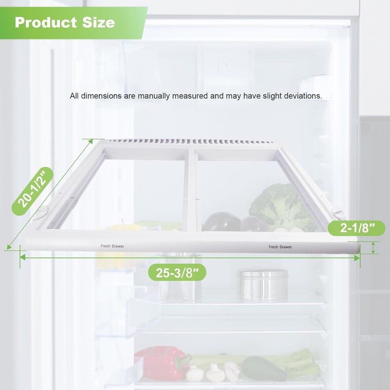 Refrigerator Crisper Shelf Frame Compatible with Frigidaire Refrigerator, Cri... gallery