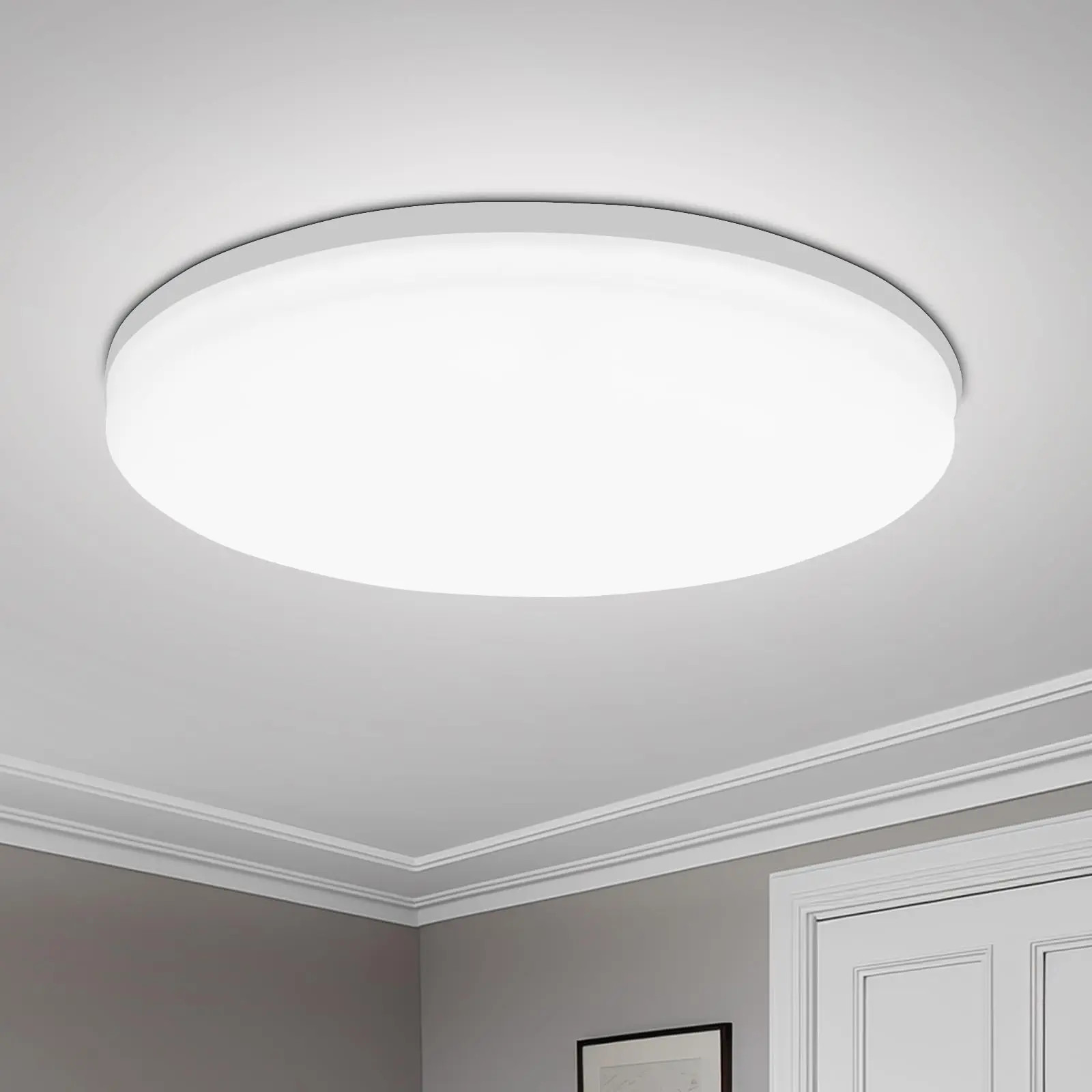 Modern round LED ceiling light neutral white cool white warm white 48W 36W 24W gallery