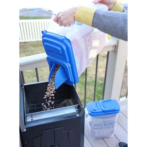 NEW Wood Pellet Dispenser Container 20Lbs EZ Pouring Handy Storage Portable gallery