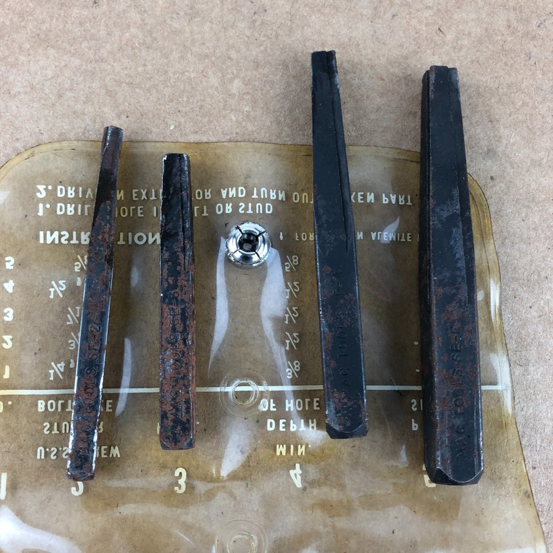 Vintage Mac Tools Screw Extractor Set No. SE25, In Pouch, 4 Piece gallery