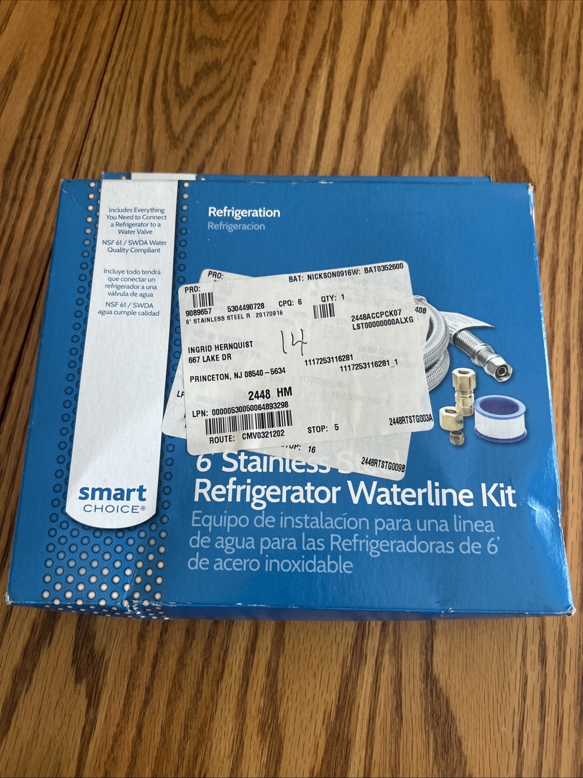 Smart Choice Stainless Steel Refrigerator Waterline Kit 6 Feet New gallery