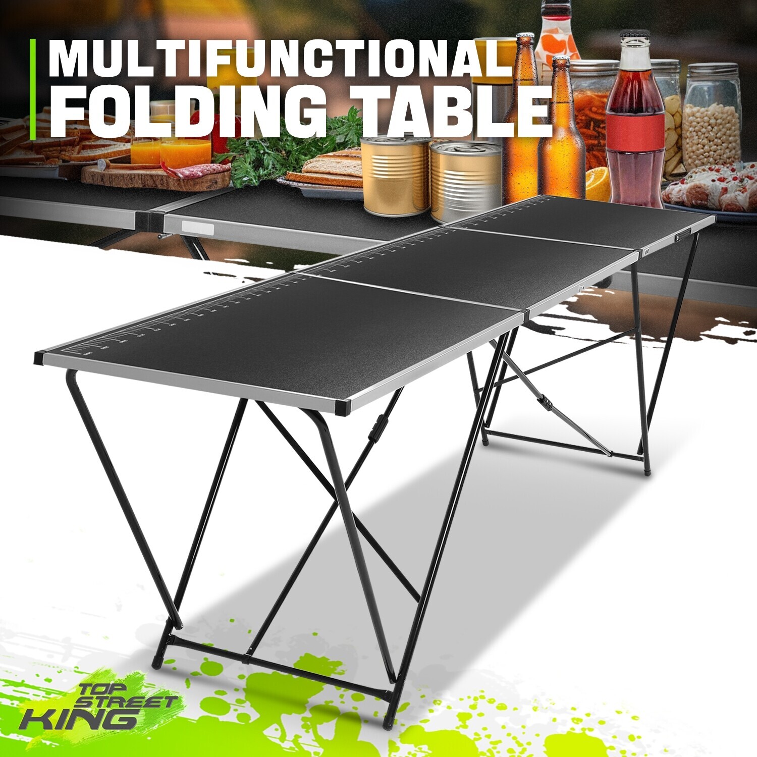 66LB Compact Foldable Measurable Steel Work Bench Desktop Table Craftsmen DIY gallery
