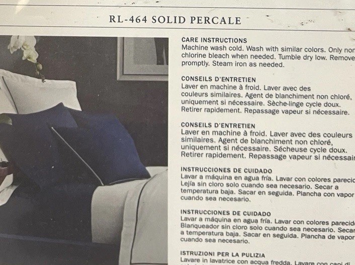 Ralph Lauren RL-464 SOLID PERCALE Standard Pillowcases Pair Camel Burns New gallery
