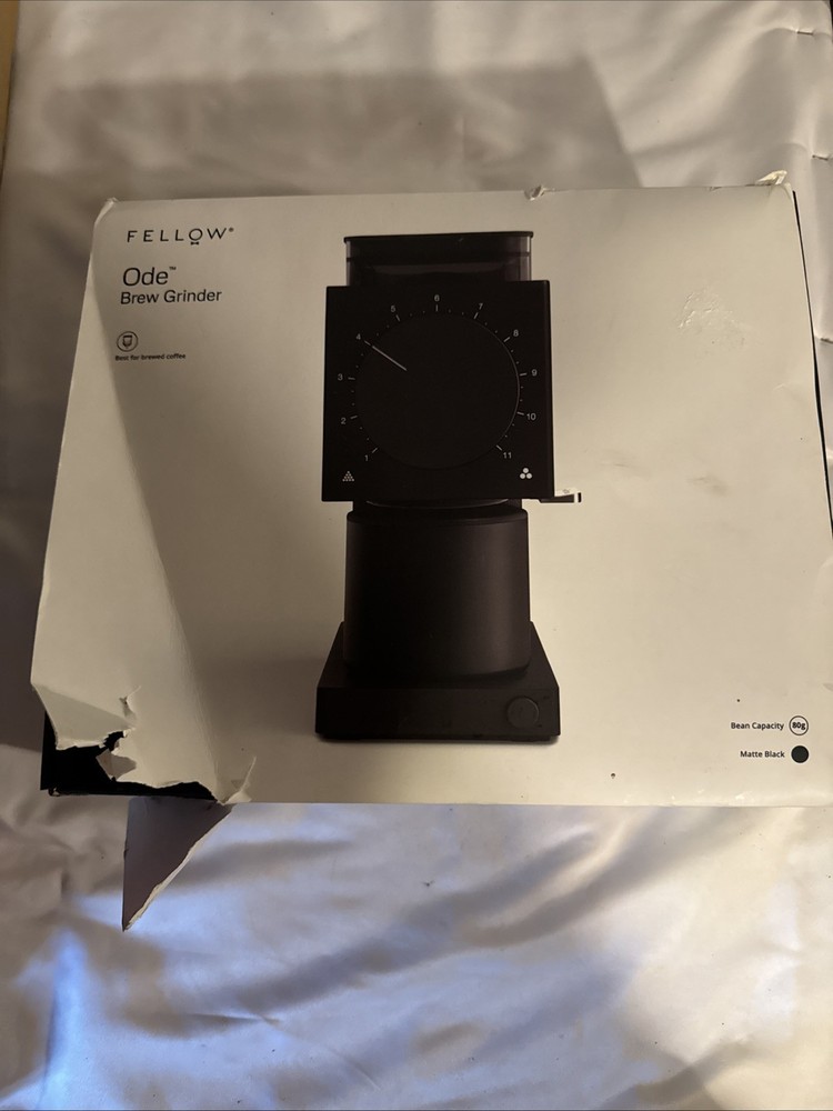 Fellow Ode Brew Grinder Gen 1 – Flat Burr Filter Coffee Grinder (V60, Chemex)