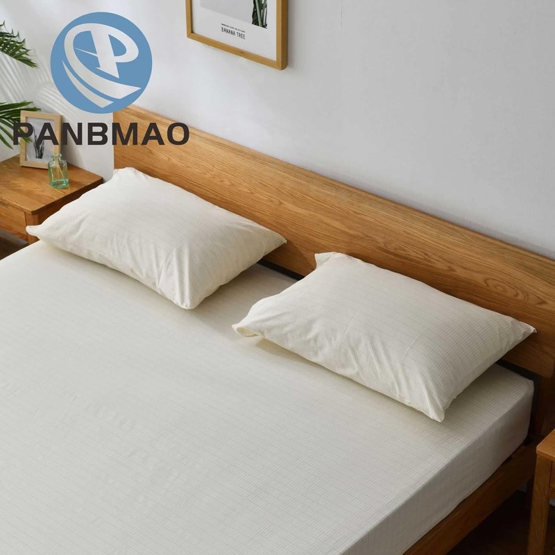 Fitted Beige Grounding Sheets with 12% Silver Fiber – Improved Sleep Quality gallery
