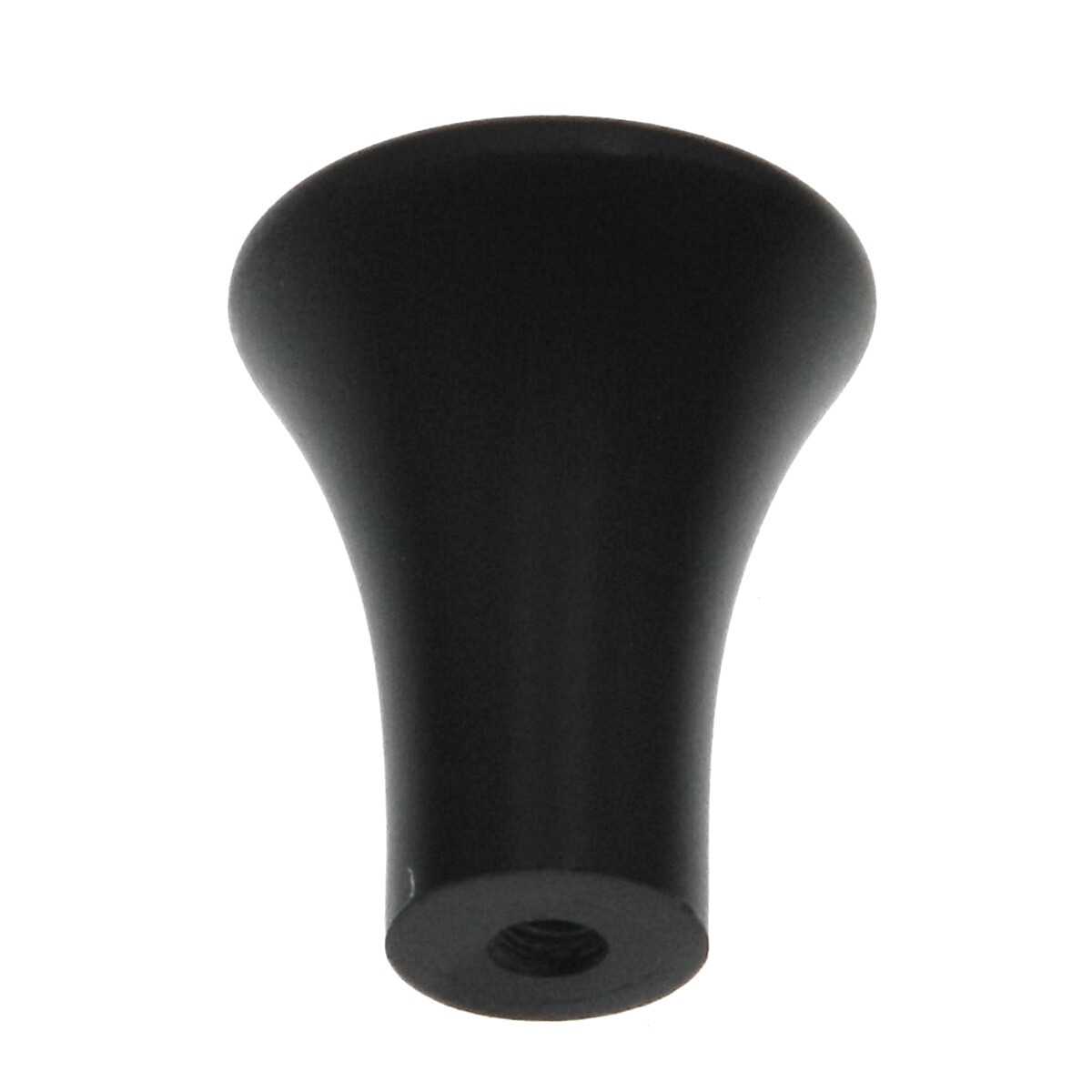 Warwick Contemporary Black 1" Solid Smooth Round Cabinet Knob Pull DH1026BL gallery