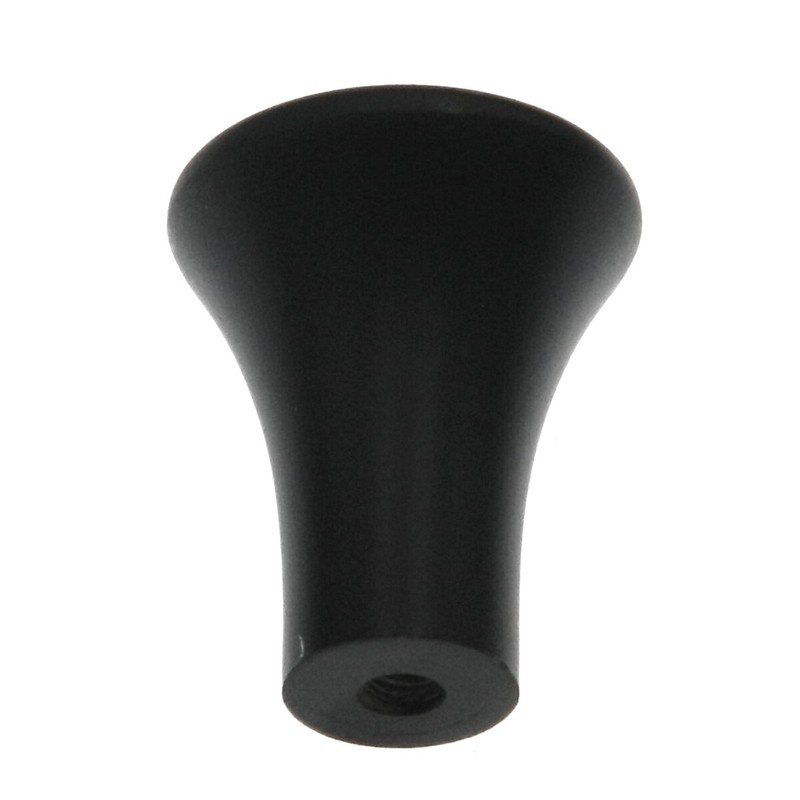 Warwick Contemporary Black 1" Solid Smooth Round Cabinet Knob Pull DH1026BL gallery