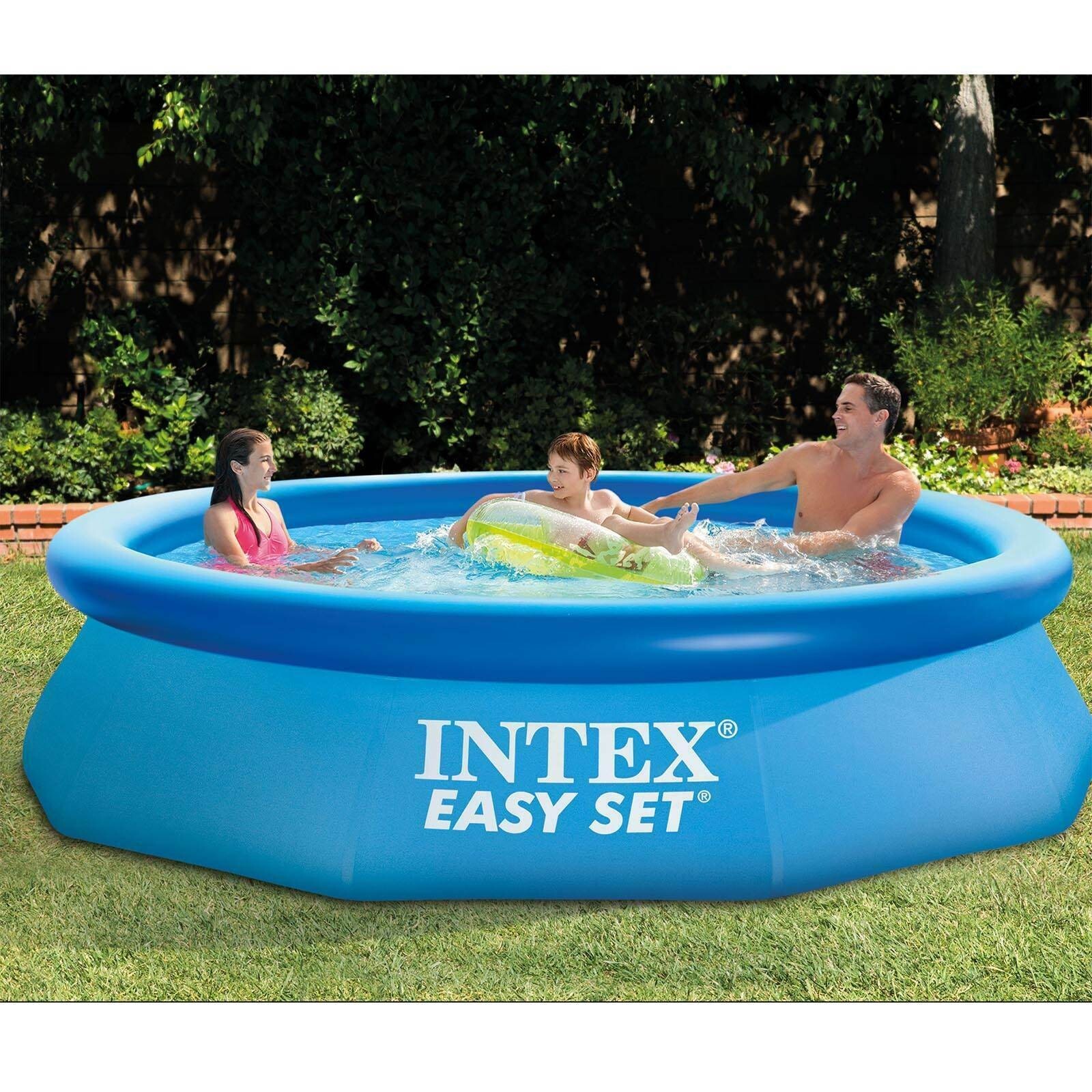 Intex Easy Set 10ft x 30in Above Ground Inflatable Round Swimming Pool for Kids gallery