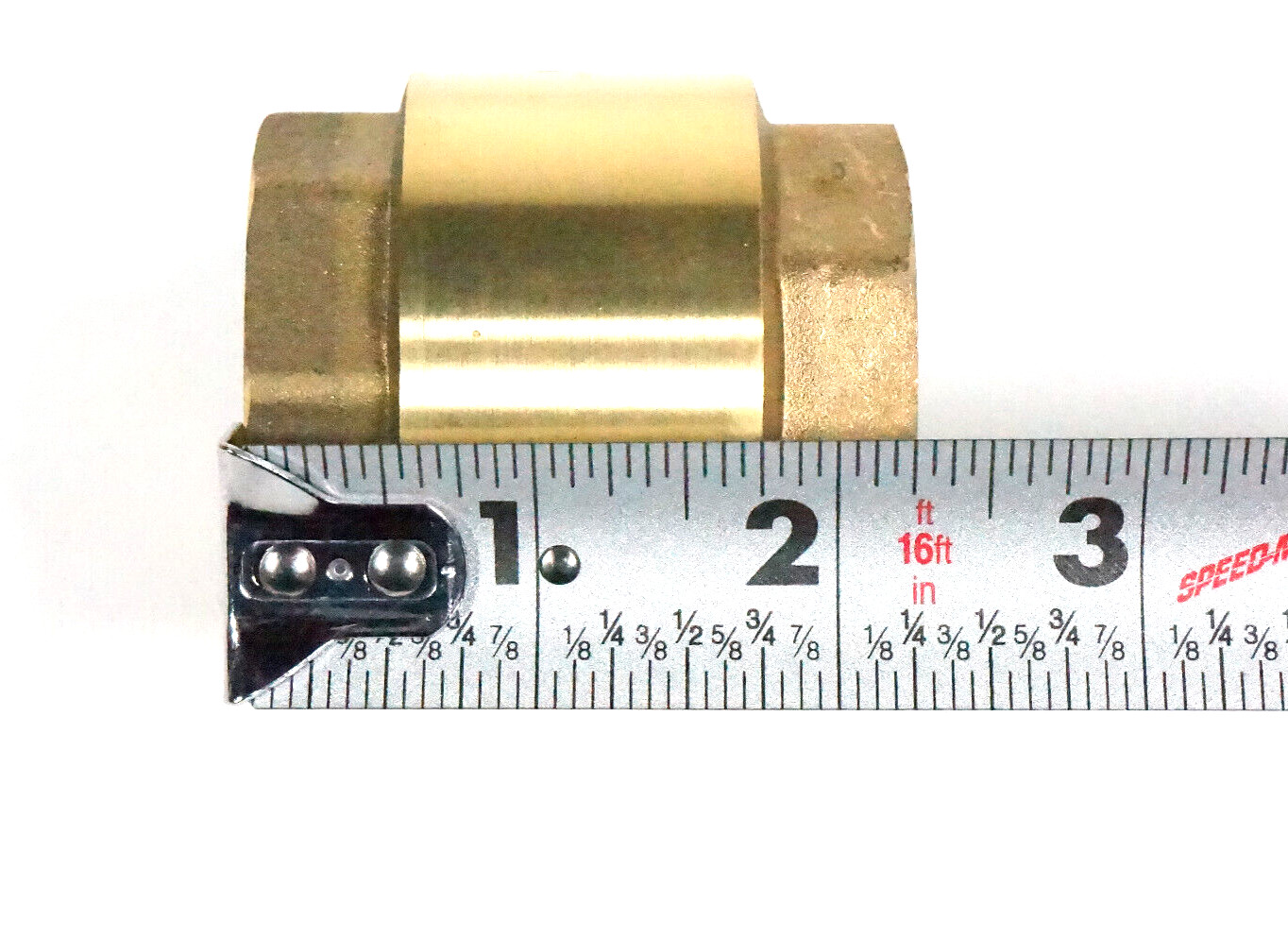1-1/4 NPT Female Threaded Brass One Way Non Return Check Valve 1.25 NPT gallery