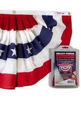 Valley Forge PMF Printed Polycotton Pleated Mini-Fan Flag 1-1/2 W x 3 H ft.