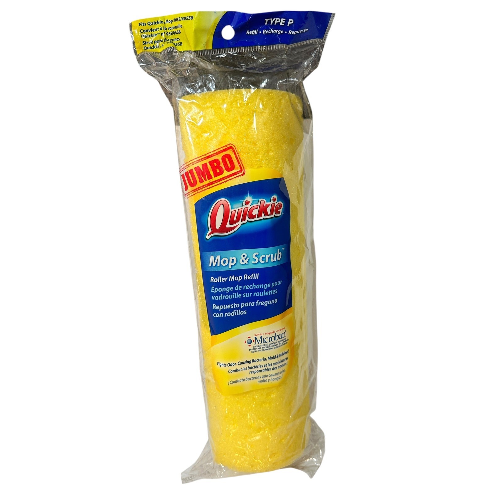 Quickie Type P Jumbo Mop & Scrub Roller Refill #055/#055B HTF Discontinued gallery