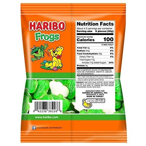 Haribo Frog Gummi Candy, 5 oz. Bag (Pack of 3) gallery