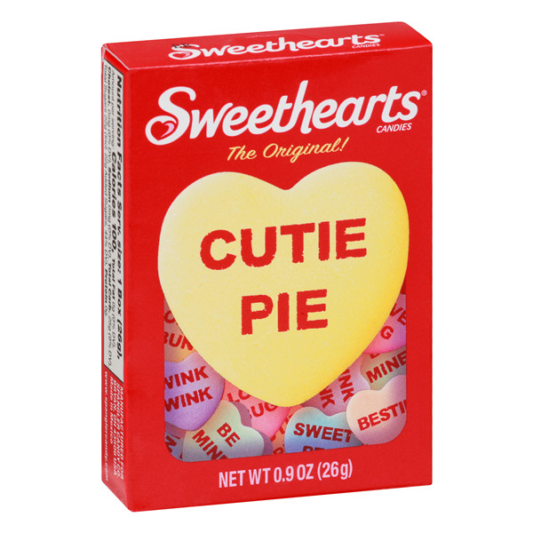 (5-Pack) Sweethearts The Original Cutie Pie CONVERSATION HEARTS Candy BB 9/2026 gallery
