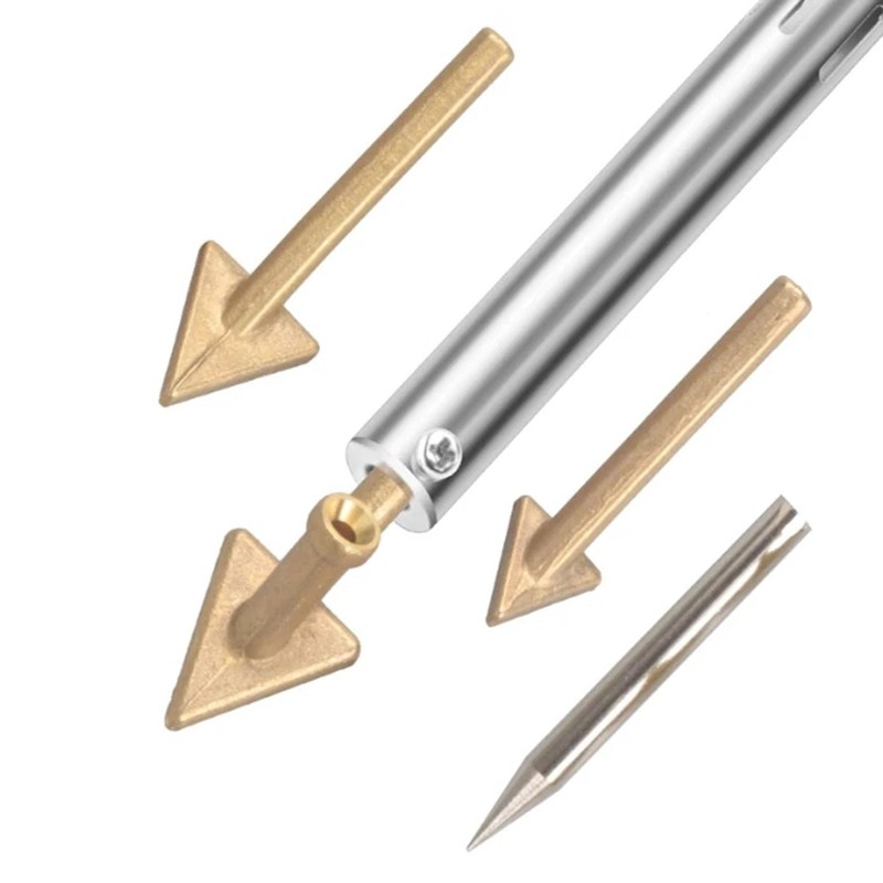 4PC Plastic Welding Tips Soldering Iron Copper Welder Kit Repair Car Bumper Tool gallery