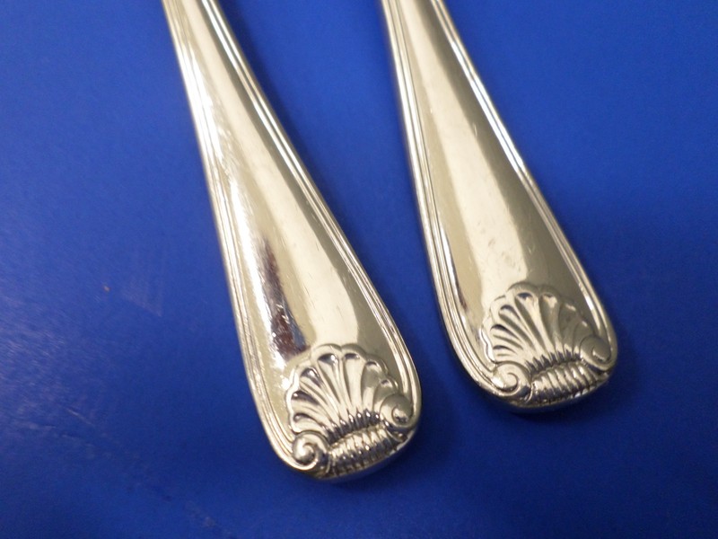 2 - Gorham SHELL Glossy Outline 18/8 Stainless Japan Flatware ICED TEA SPOONS gallery