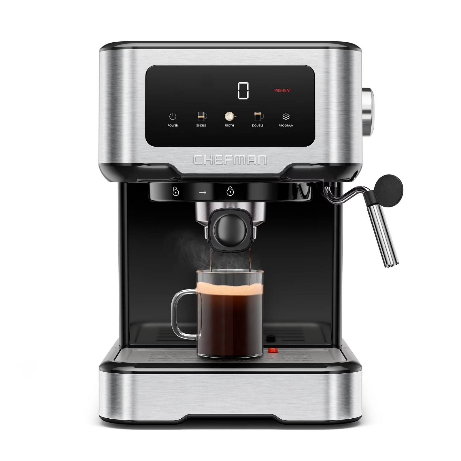 Chefman CraftBrew Espresso Machine 15-Bar Digital Steam Wand Digital NEW SEALED gallery