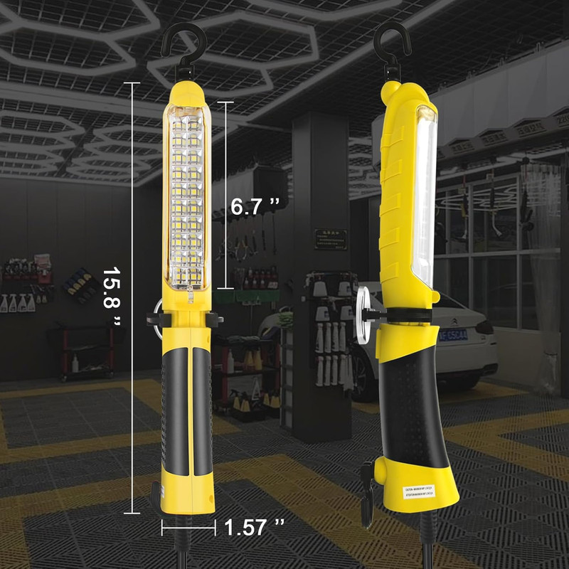 LED Trouble Light, Handheld Corded Work Lights with Strong Magnet, Double Swivel gallery
