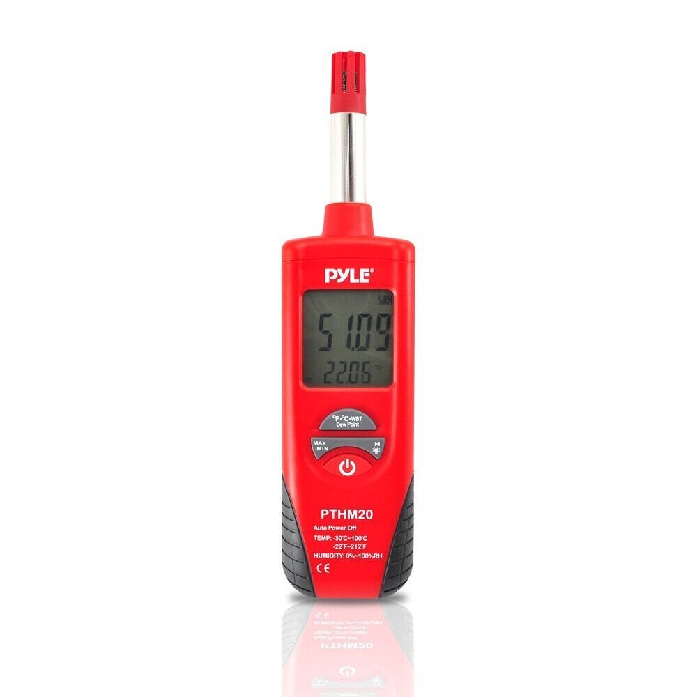Pyle Temperature and Humidity Meter With Dew Point and Wet Bulb Temperature gallery