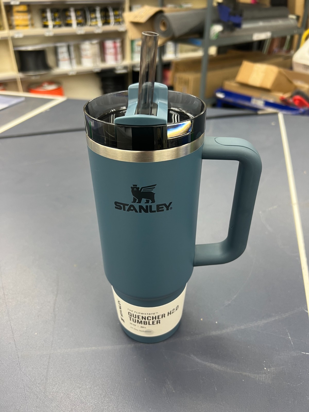 Stanley The Quencher H2.0 FlowState 30 oz Blue Spruce BPA Free gallery