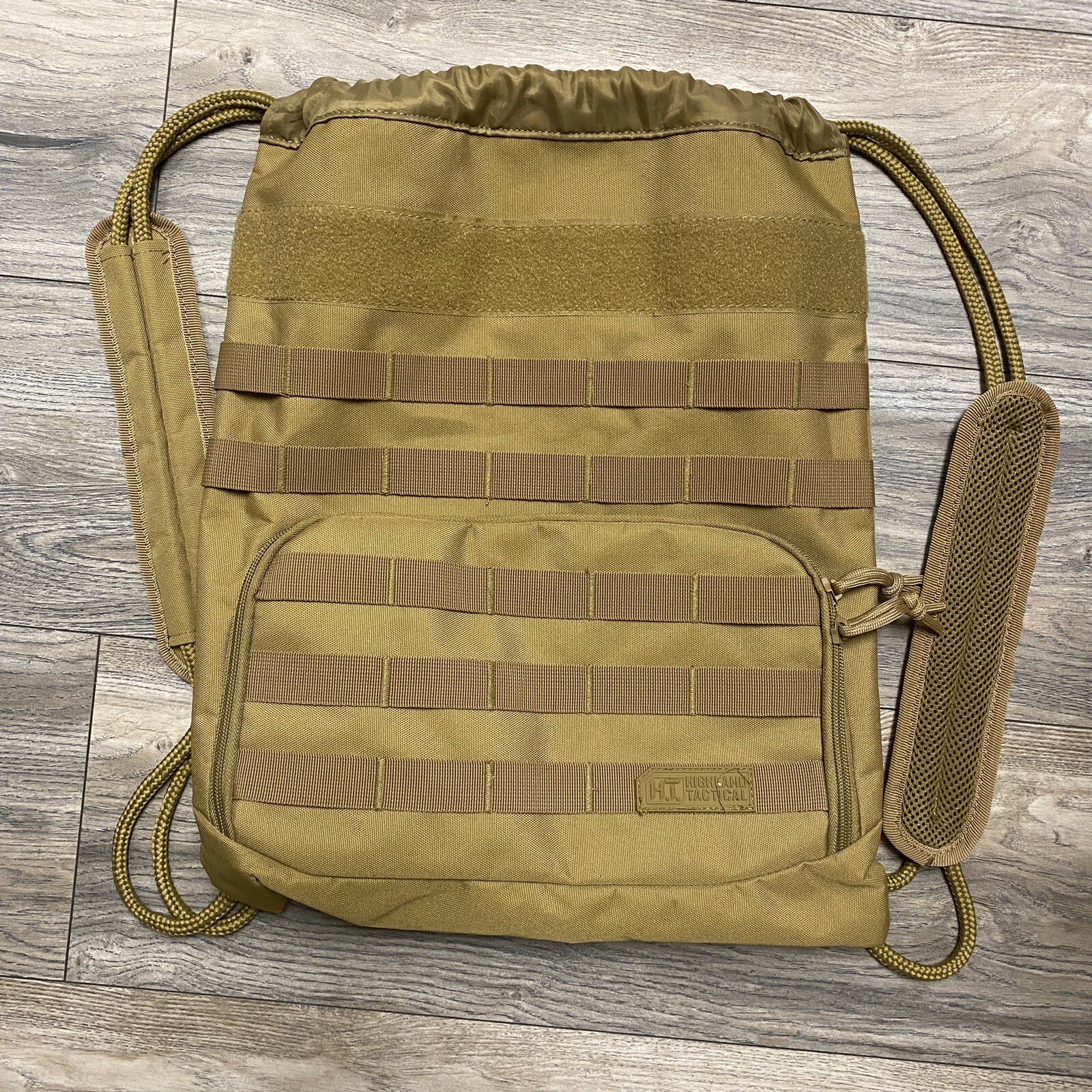 Highland Tactical Back Pack Bag with Drawstring Mesh Shoulder Straps