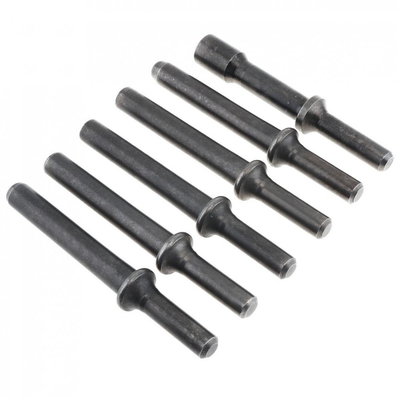 6pcs M3-M8 Steel Solid Rivet Impact Head Bits for Air Chisel Punch Bolt Remover gallery