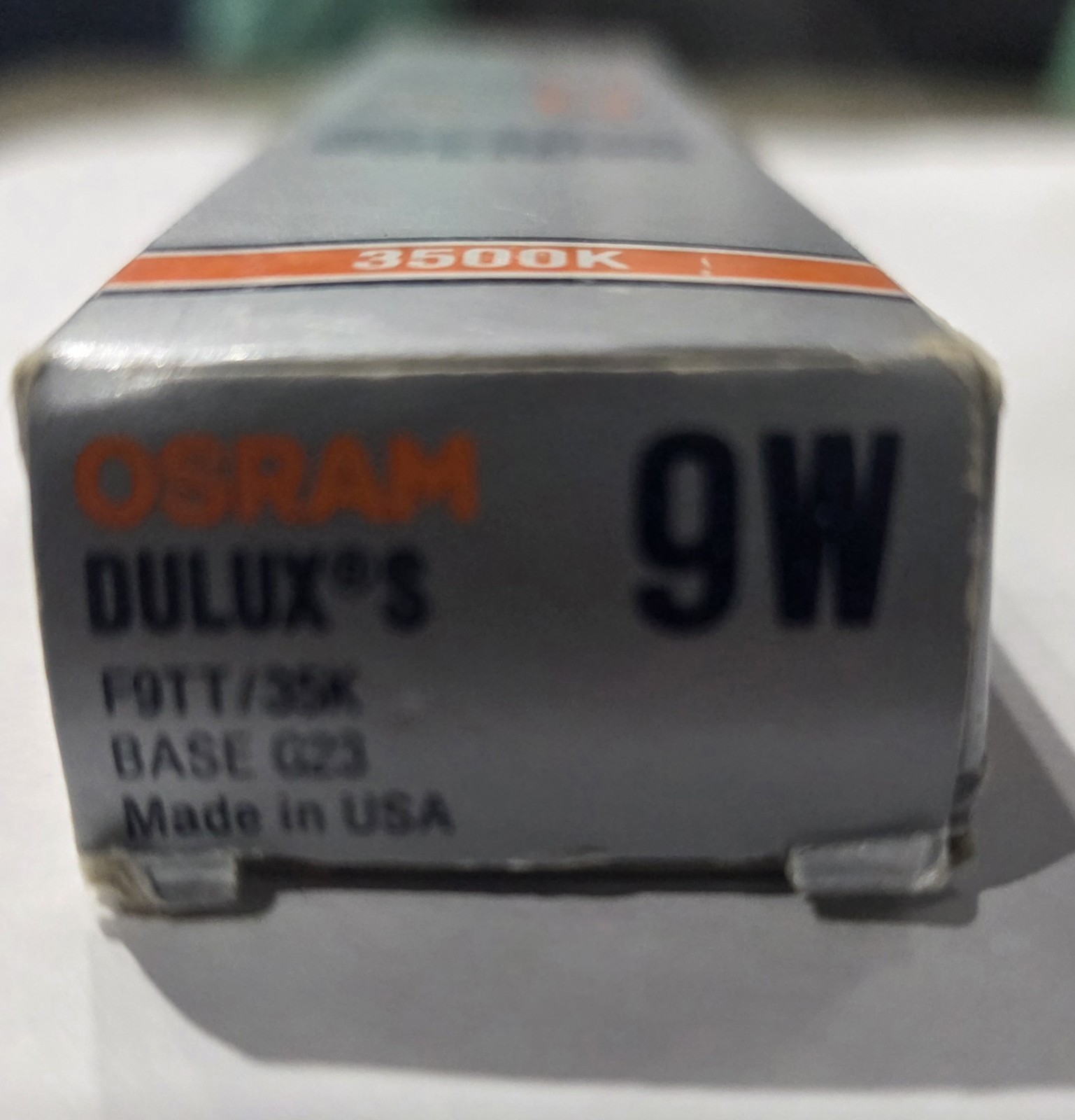 OSRAM Delux S 9W Lamp Light Bulb 3500K Base GX23 Made in USA NOS gallery