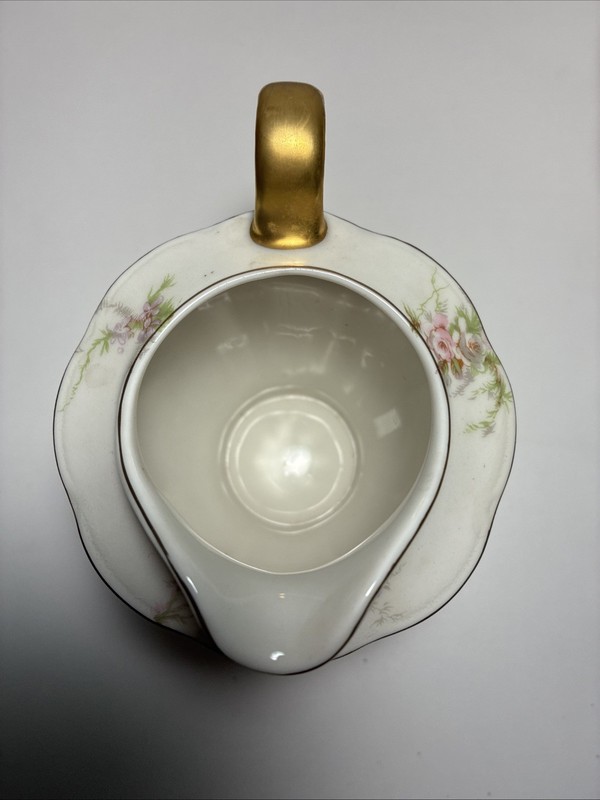 THEODORE HAVILAND Rosalinde CHINA Creamer and Sugar Bowl With Lid New York gallery