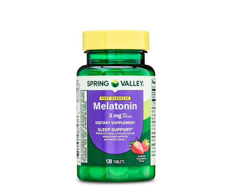 Spring Valley Fast-Dissolve Melatonin Dietary Supplement, 3 Mg, 120 Count, 3pack gallery