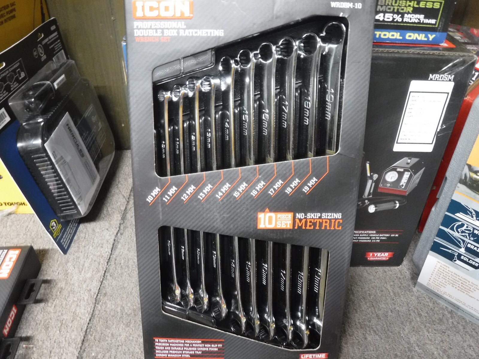 *NEW* ICON Extra Long Metric Double Box End Wrench, 10 Piece, WRDBM-10, 56653 gallery