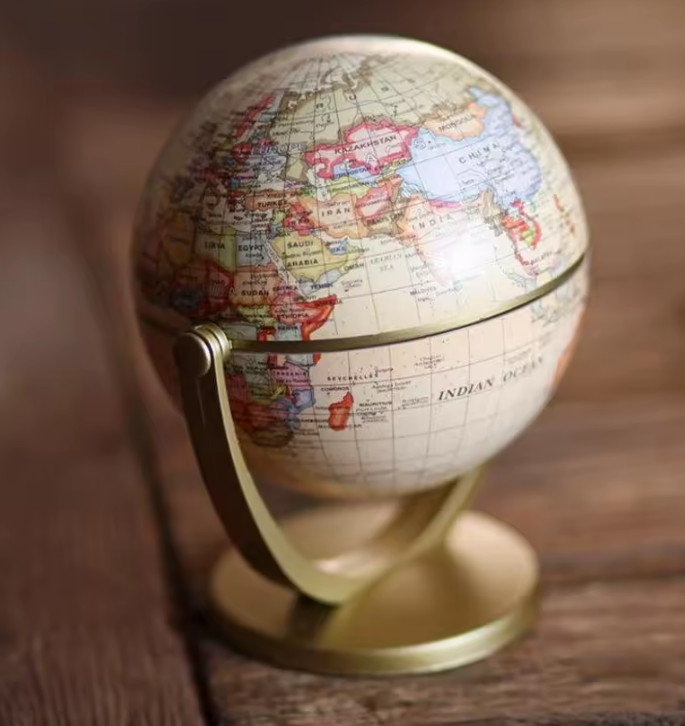 WORLD GLOBE EARTH Map Rotating Geography Ocean Classroom Learning Desktop 6 gallery
