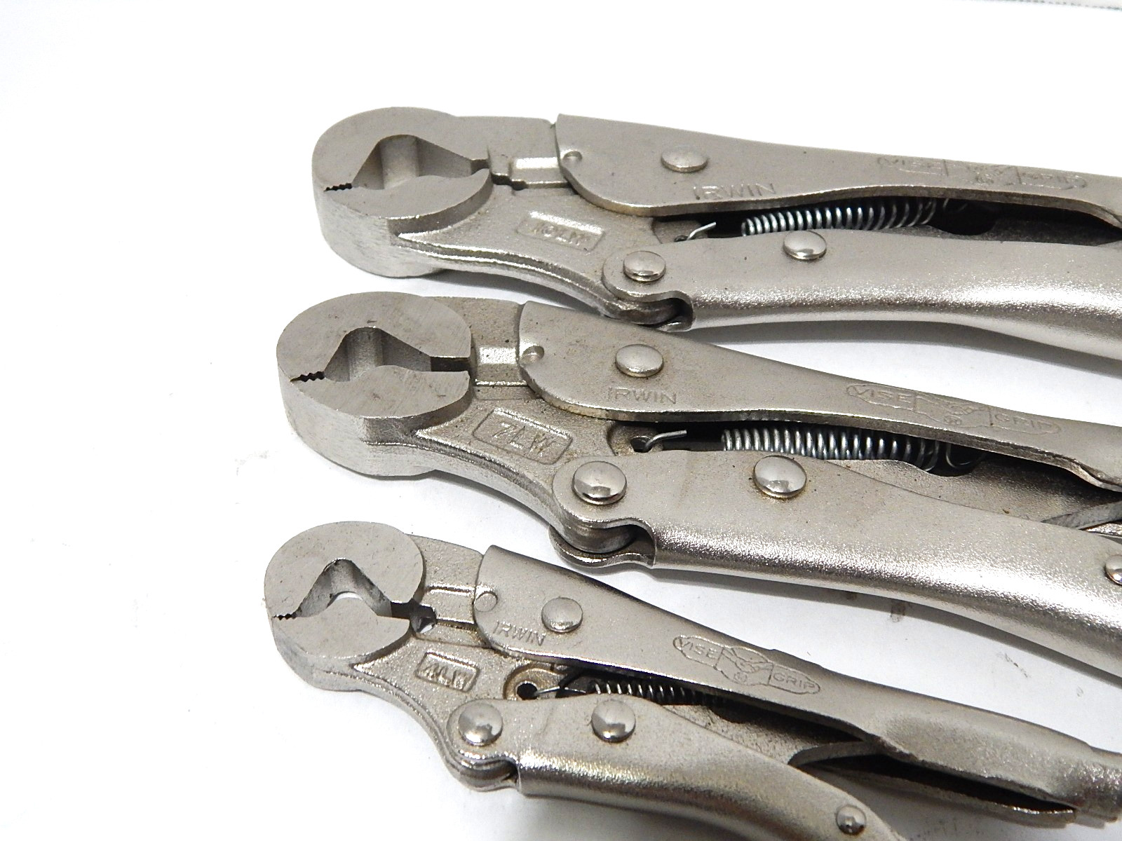 IRWIN VISE-GRIP 3 PC SET PARROT NOSE LOCKING PLIERS 10LW,7LW & 4LW gallery