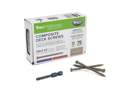 Trex Hideaway Composite Deck Screws Rocky Harbor 10×2-1/2 75 Count