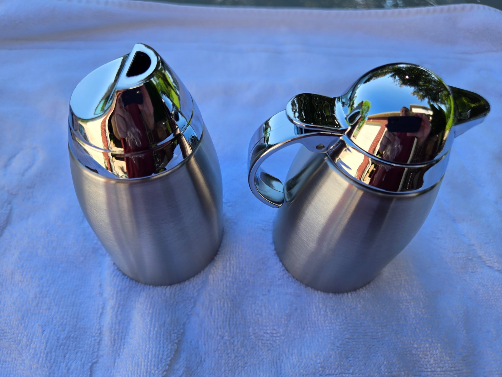 Service Ideas SSC85 Sugar and Creamer Set 8oz 18/8 Stainless Steel New In Box gallery