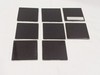 8PC US Ceramics Designers Choice 4-1/4" Black Gloss Ceramic Tiles NOS #724764 gallery