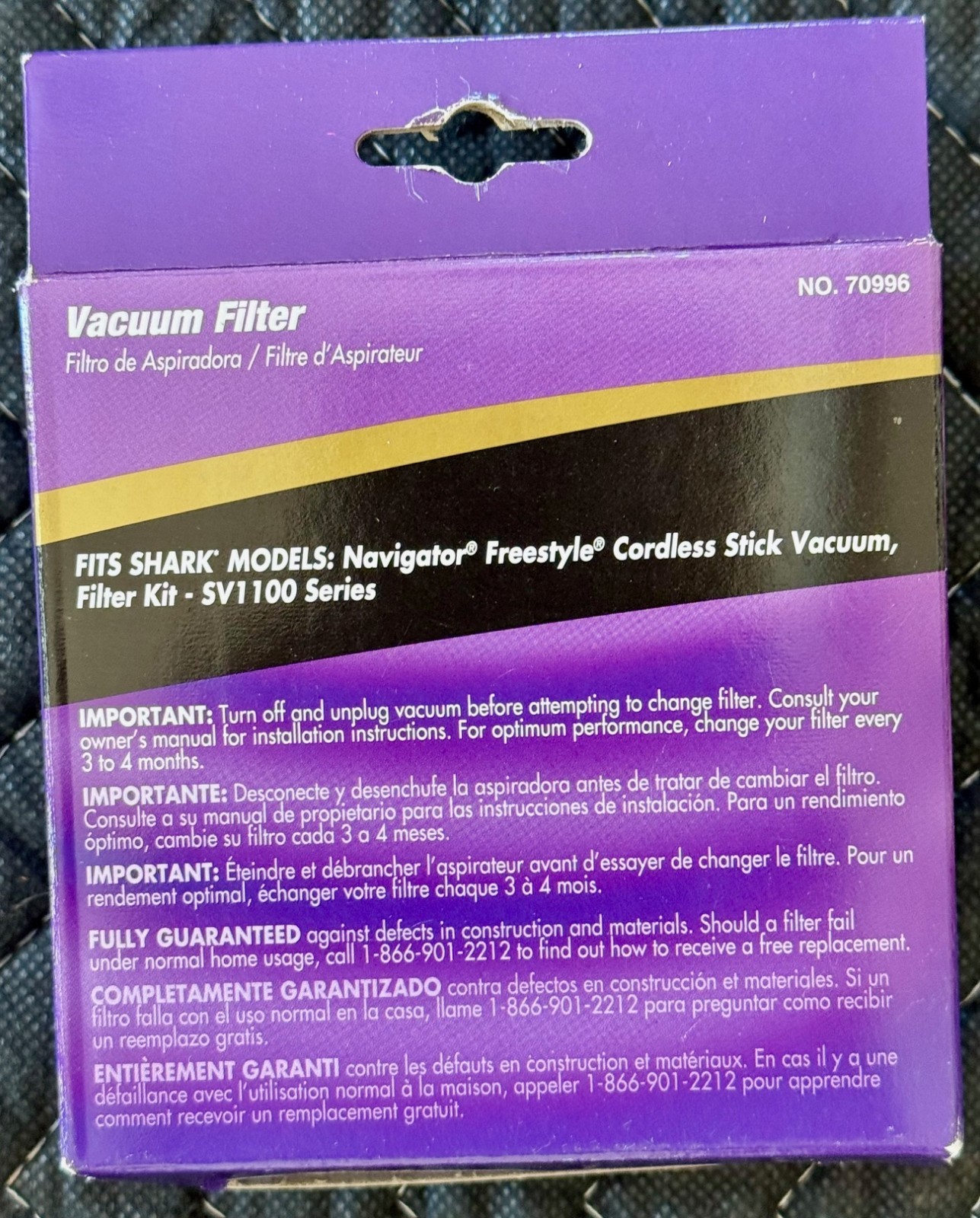 Fresh Solutions Vacuum Filters (2) for Shark Navigator Freestyle Cordless Stick gallery