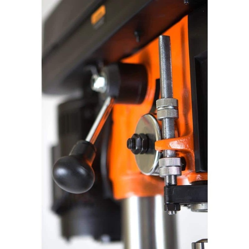 Benchtop Drill Press 12 in. Variable Speed Cast Iron Laser Work Light 5/8 in gallery