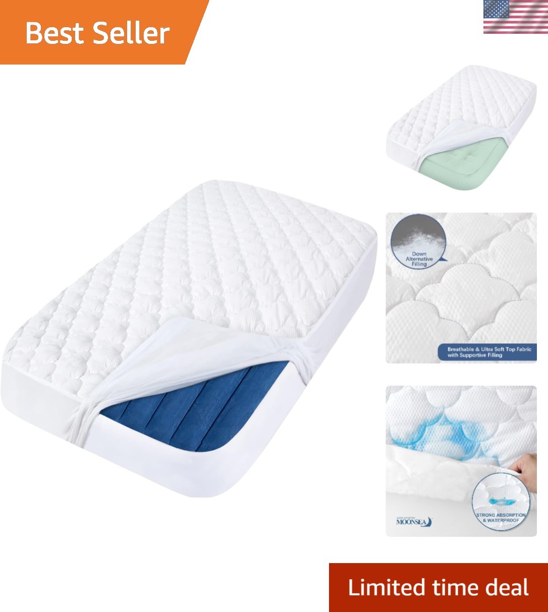 Toddler Mattress Protector Pad - Soft, Quilted, and Easy-Care for Travel Beds gallery