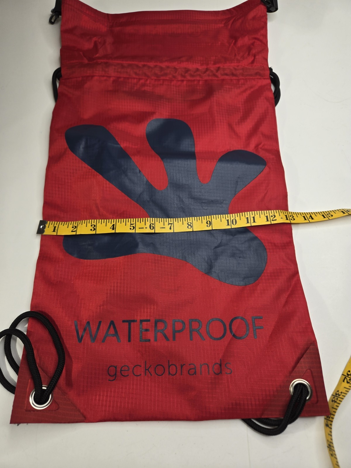 Geckobrands Waterproof Lightweight 10L Red Camping Backpack 3