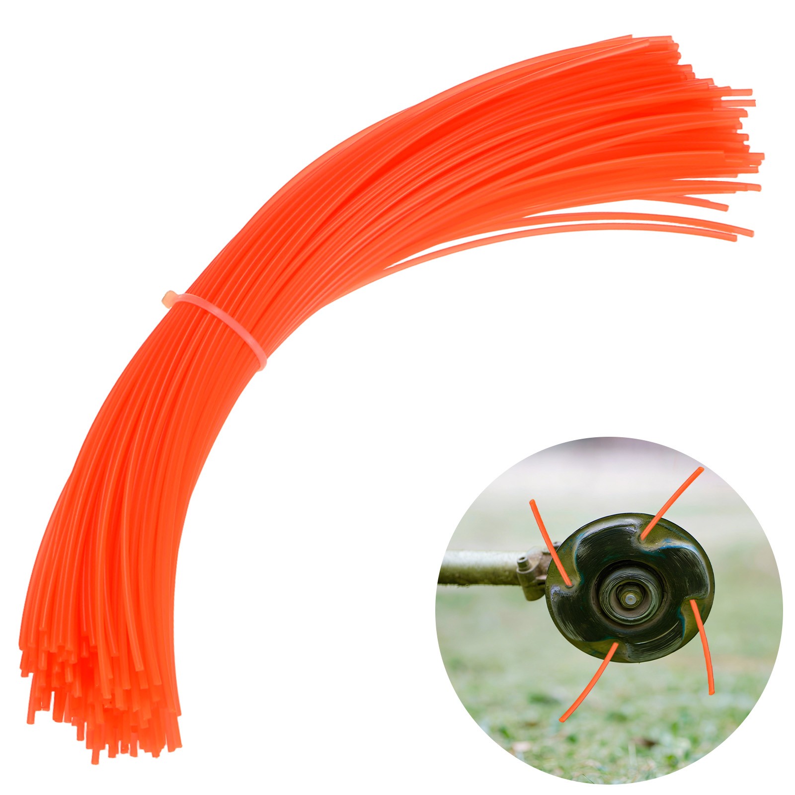 150Pcs 30x0.24cm Pre-Cut Trimmer Line Replacement String, Round Nylon Line Red gallery
