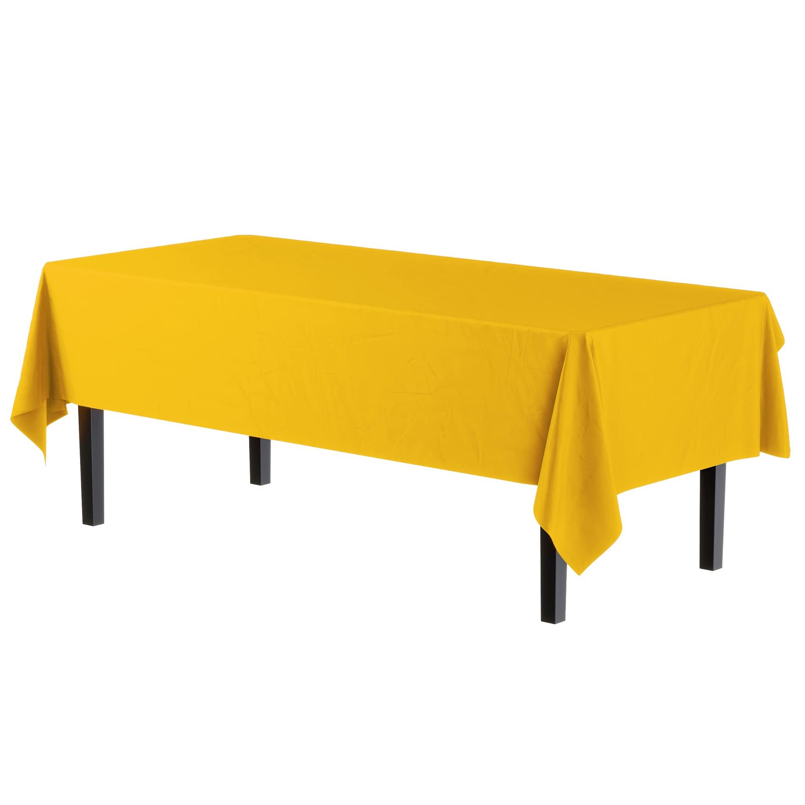 Exquisite 6-Pack Premium Plastic Tablecloth 54in. x 108in. Rectangle Plastic ... gallery
