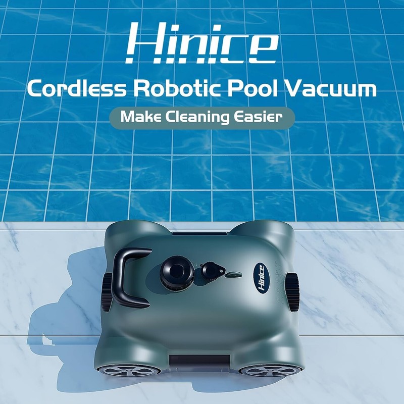 Hinice MF-PC02 Cordless Robotic Pool Cleaner 9000 mAh WHITE gallery
