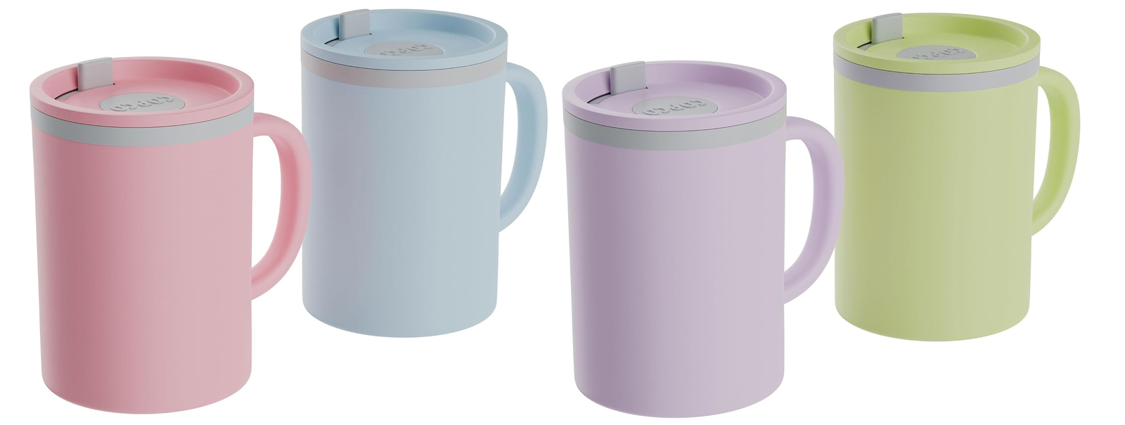 Copco Iconic 16 oz - Thermal Cup Set of 2 - Light Blue/ Pink & Purple/Green gallery