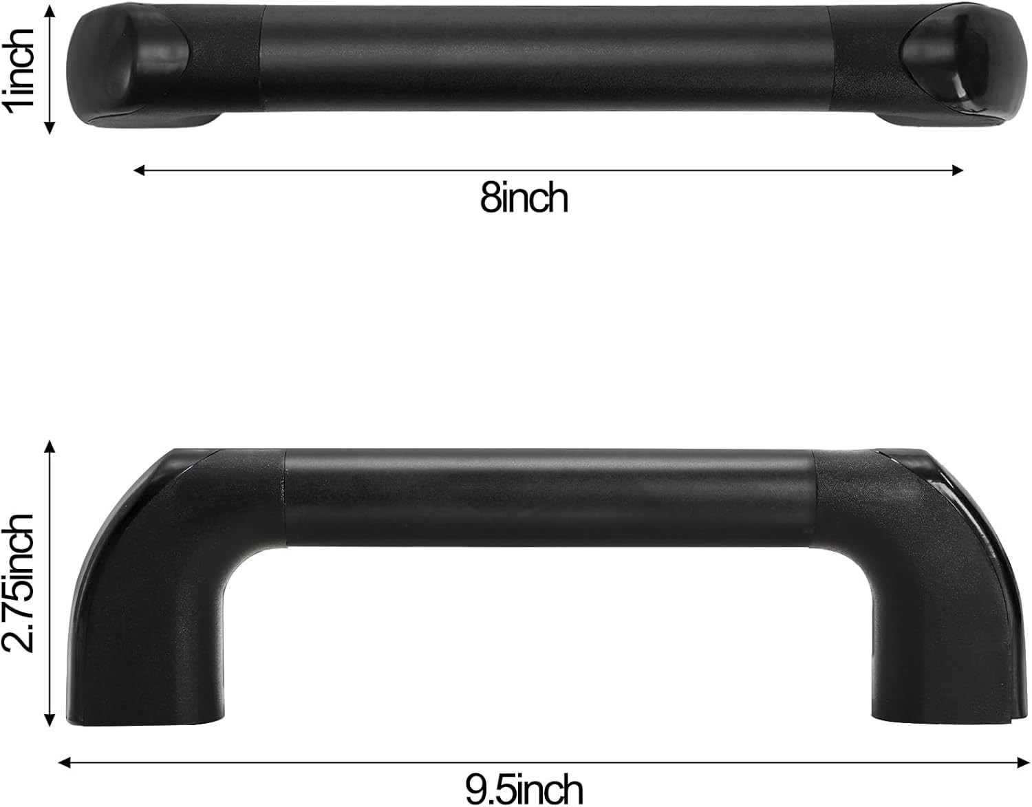 2 Pack RV Grab Handles, Aluminium Alloy Safety Handle Bars, Black Door Pull Hand gallery