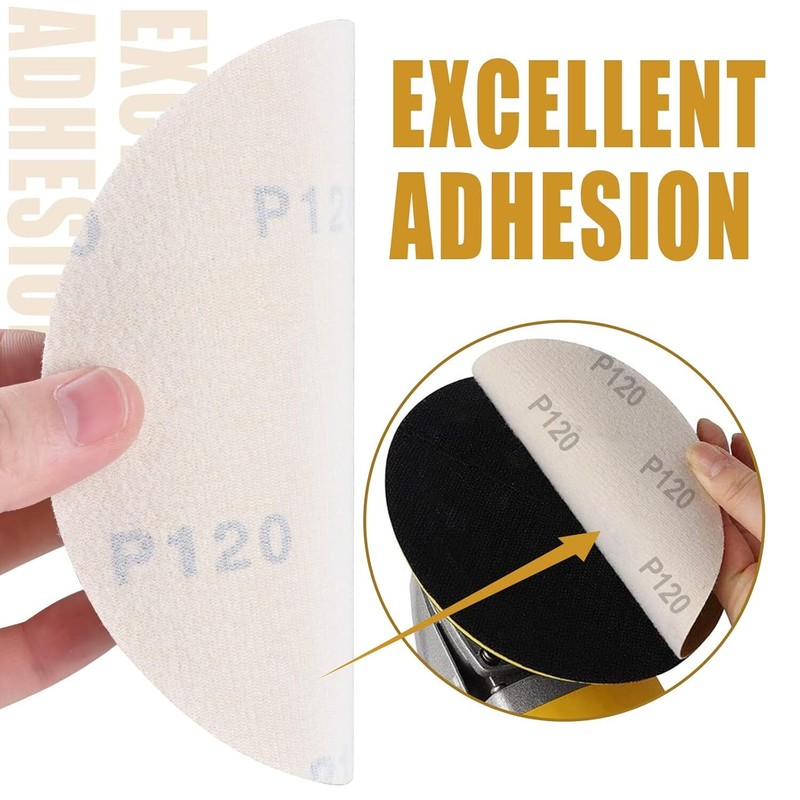 SATC 25PCS 6"(150mm) Hook&Loop Sanding Disc - Aluminum Oxide 0-Hole P40 for Wood gallery