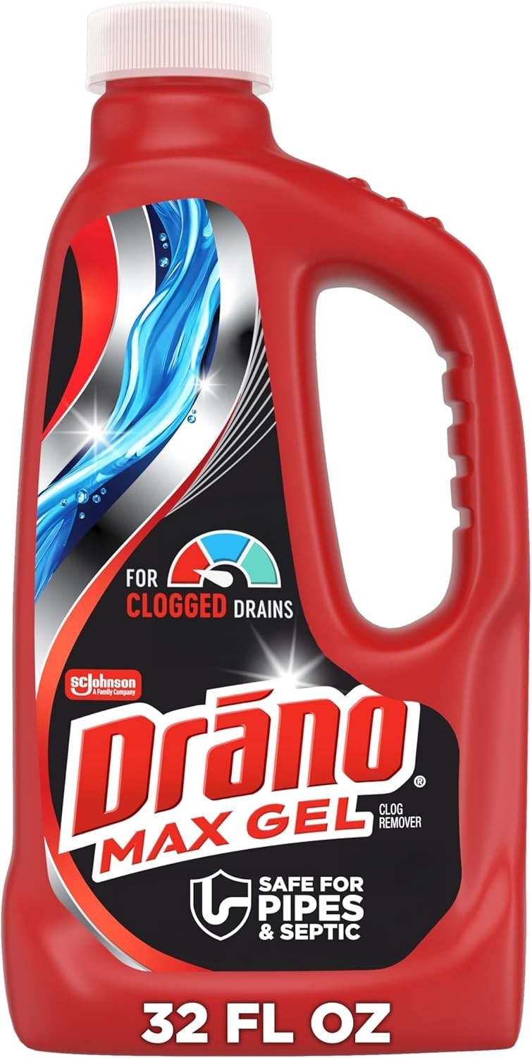 Drano Max Gel Drain Clog Remover, 32 oz - Unclogs Showers and Sinks. gallery