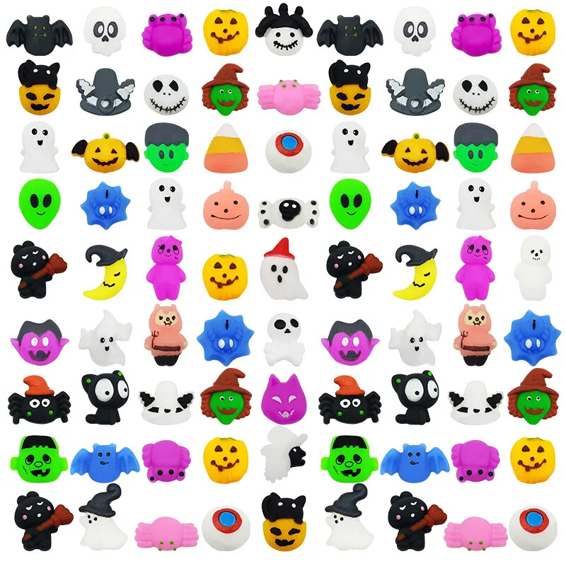 Halloween Squeeze Toys Set - TPR Stress Relief Anxiety for Kids 8-12 Halloween P gallery