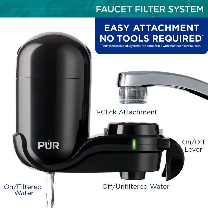 PUR PLUS Faucet Mount Filtration System, Black gallery